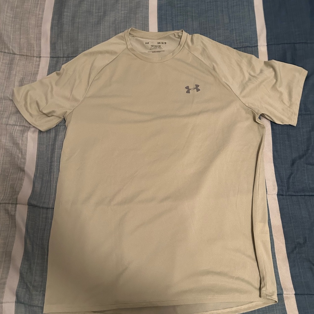 Under Armour Tech Tee, Large Khaki